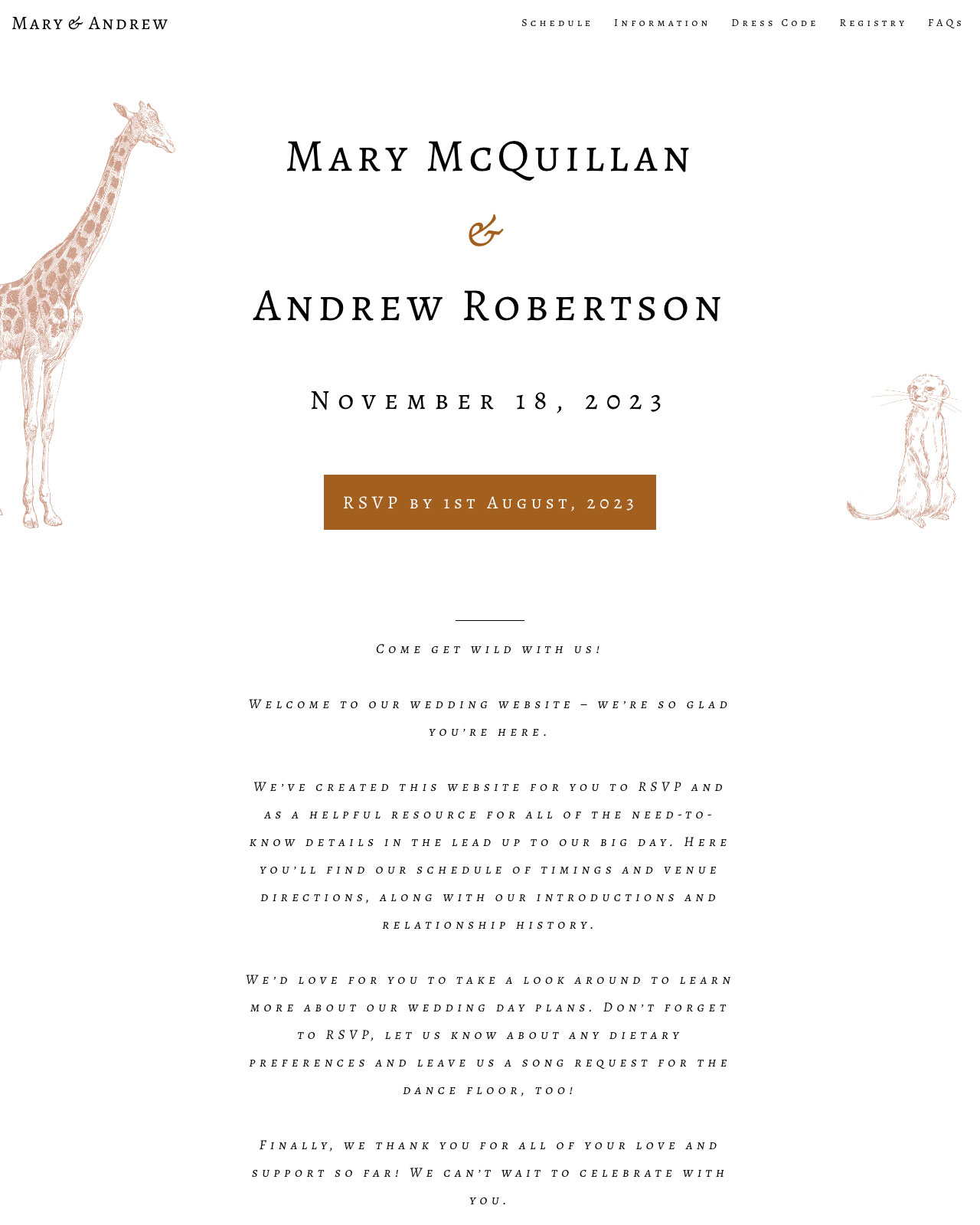 Mary McQuillan & Andrew Robertson