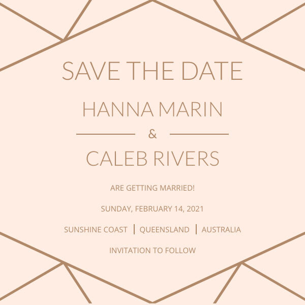 Die Save-the-Date-Karte Ella