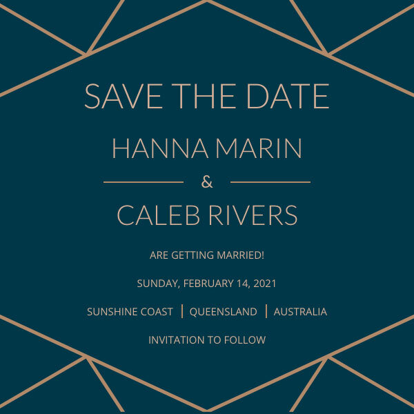 Die Save-the-Date-Karte Noah