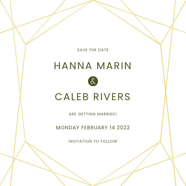 La tarjeta save the date Chloe