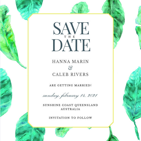 La tarjeta save the date Kiki