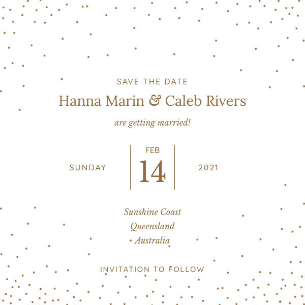 Il biglietto save the date Raya