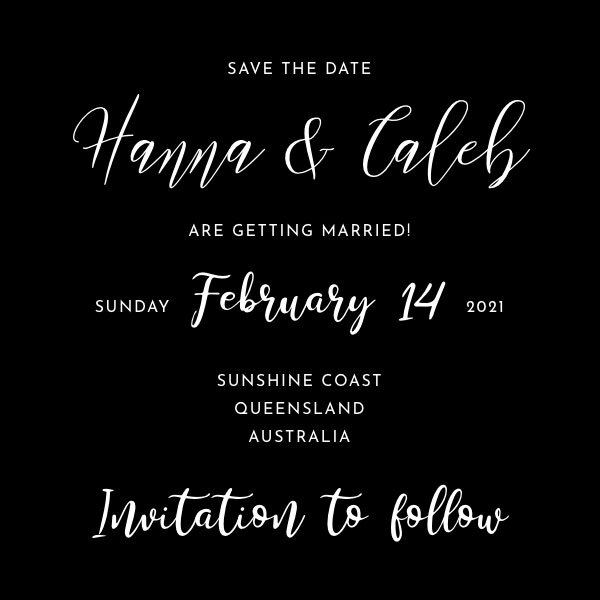 La carte Save the Date Avery