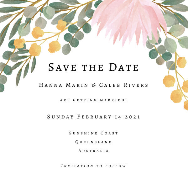 Die Save-the-Date-Karte Laura