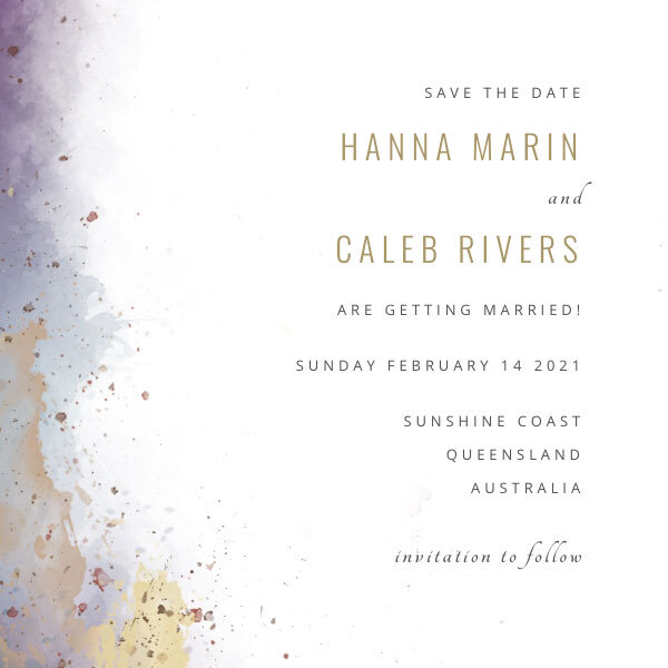 La tarjeta save the date Damian